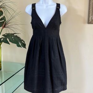 Burberry black cotton dress